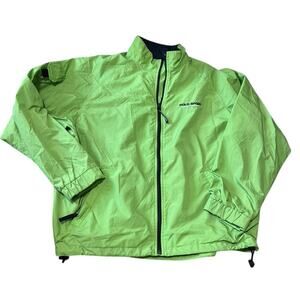 Vintage Polo Sport Ralph Lauren Jacket Mens Large Green Nylon Windbreaker Y2K